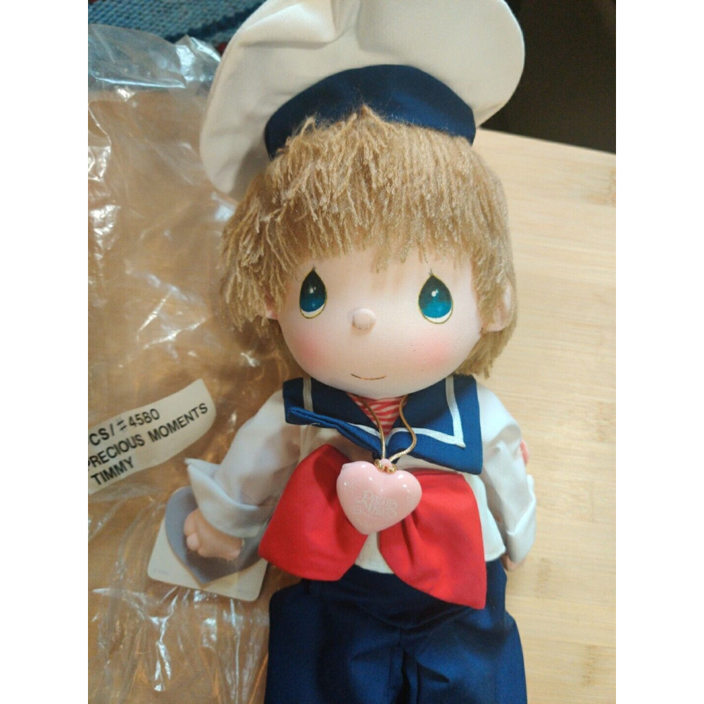 VINTAGE PRECIOUS MOMENTS DOLL BY APPLAUSE TIMMY SAILOR MINT WITH TAGS
